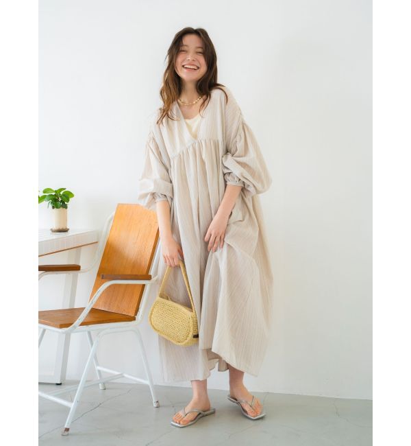 Ungrid「スリーブボリュームワンピース」|ワンピース|ミックス