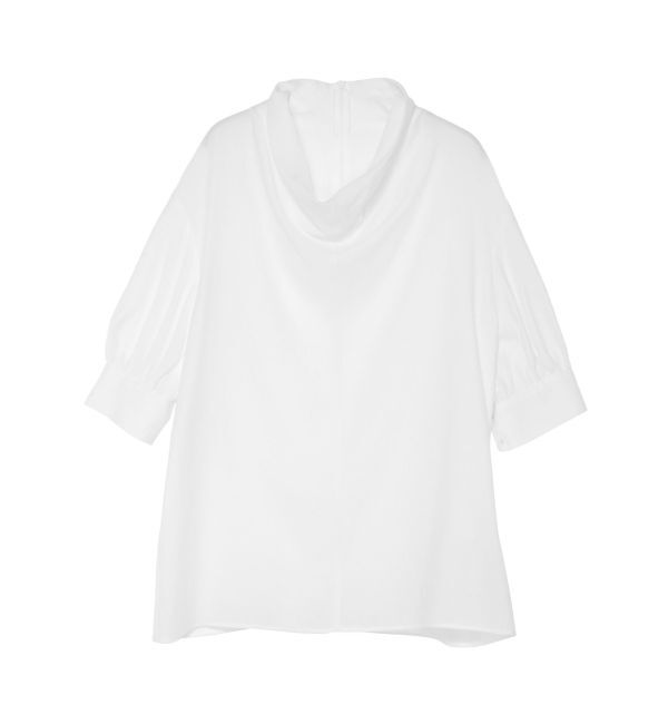 LAGUNAMOON「ドレープカラーブラウス」|シャツ・ブラウス|ホワイト