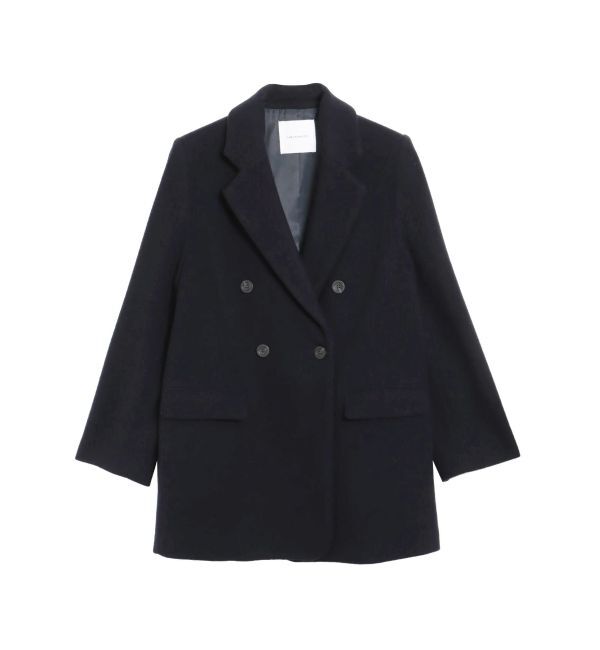 LAGUNAMOON「テーラーカラーコート」|その他|ネイビー