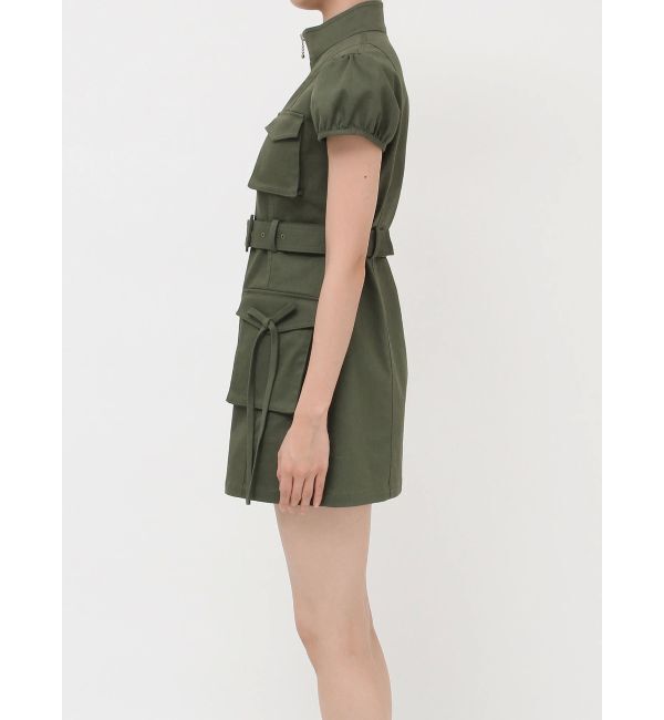 jouetie「ミリタリーZIPミニワンピース」|ワンピース|