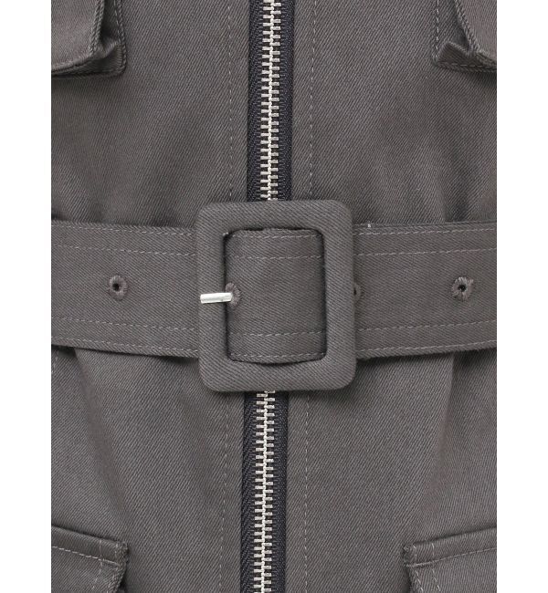 jouetie「ミリタリーZIPミニワンピース」|ワンピース|