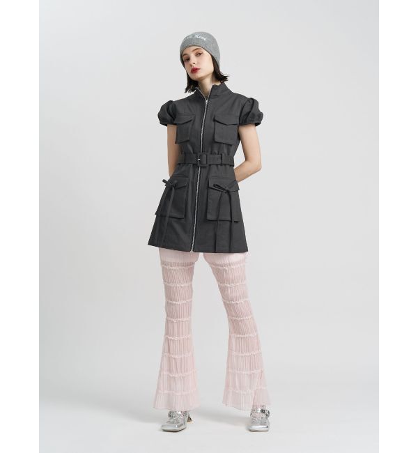 jouetie「ミリタリーZIPミニワンピース」|ワンピース|