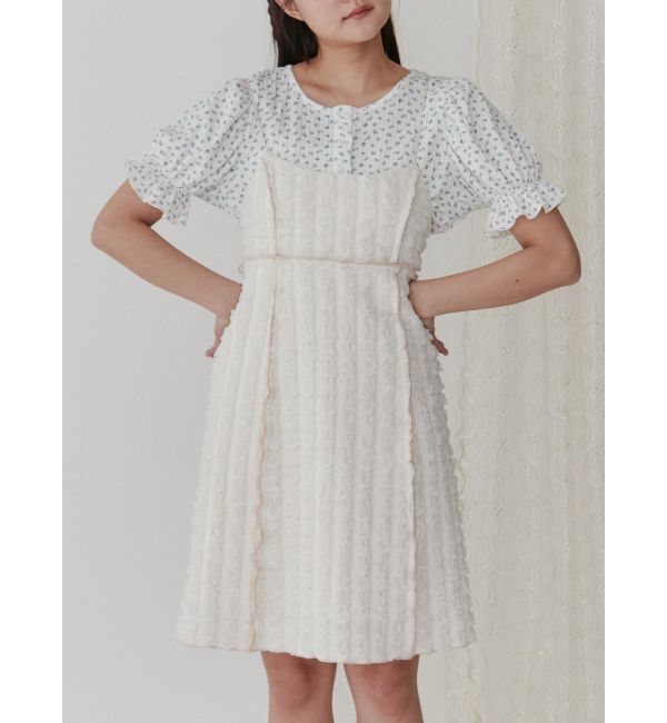 merry jenny「ぽこぽこミニキャミワンピース」|ワンピース|アイボリー