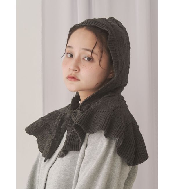 merry jenny「ケープカラーニットフーディー」|その他|