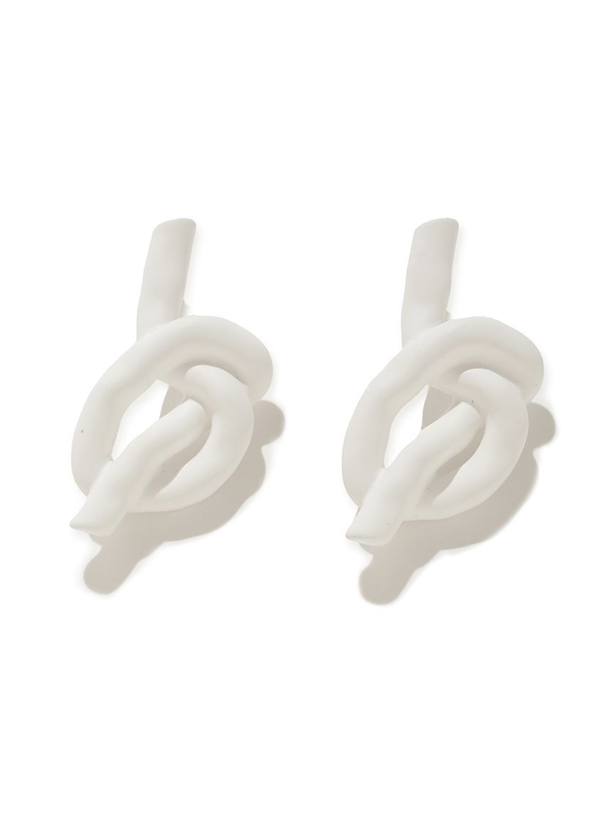 emmi atelier「ツイストピアス」|ピアス|WHT