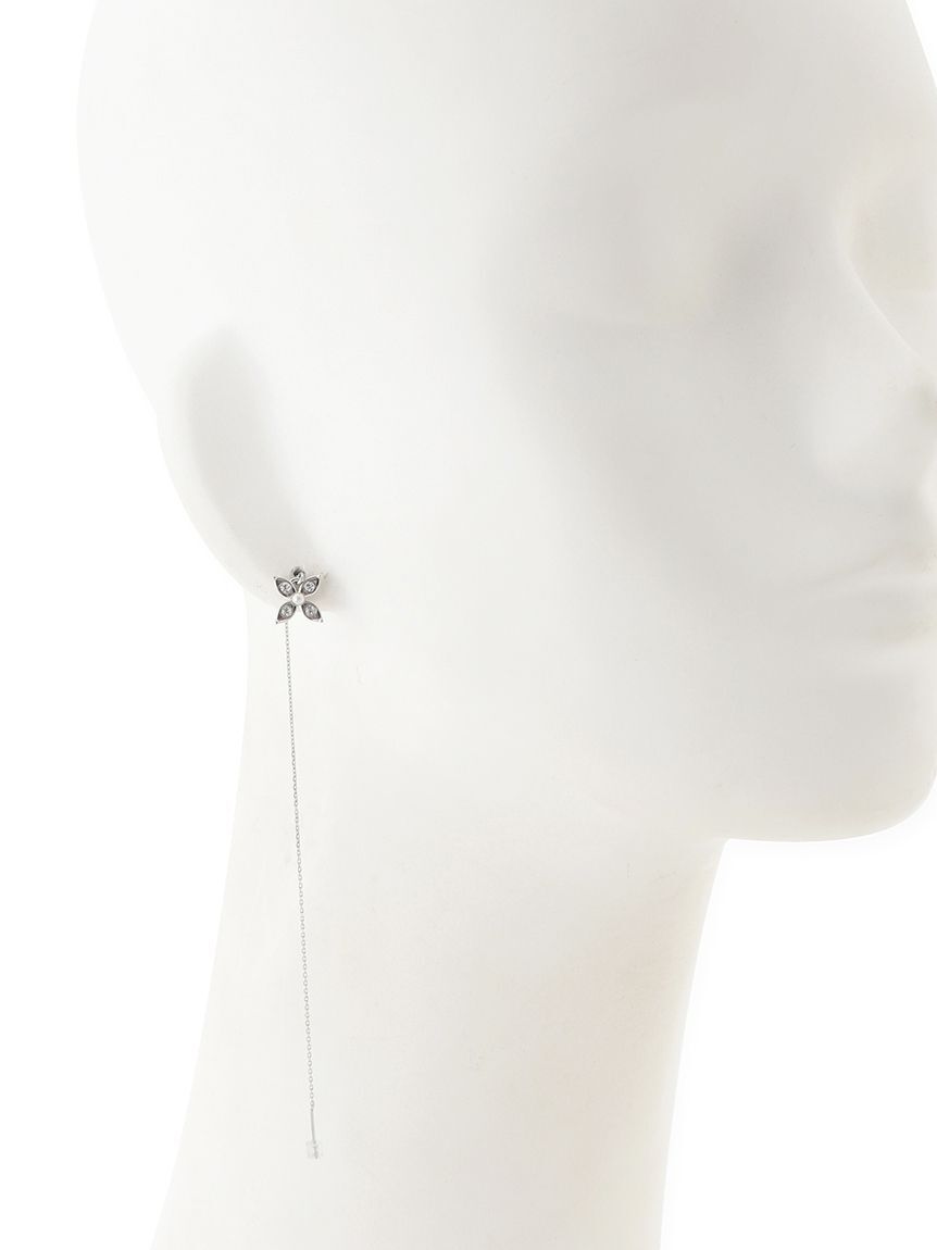 FRAY I.D「フラワーモチーフチェーンピアス」|ピアス|