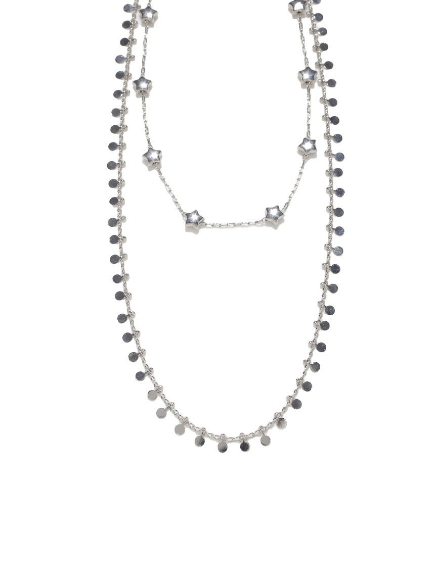 LILY BROWN「ダブルチェーンモチーフネックレス」|ネックレス|