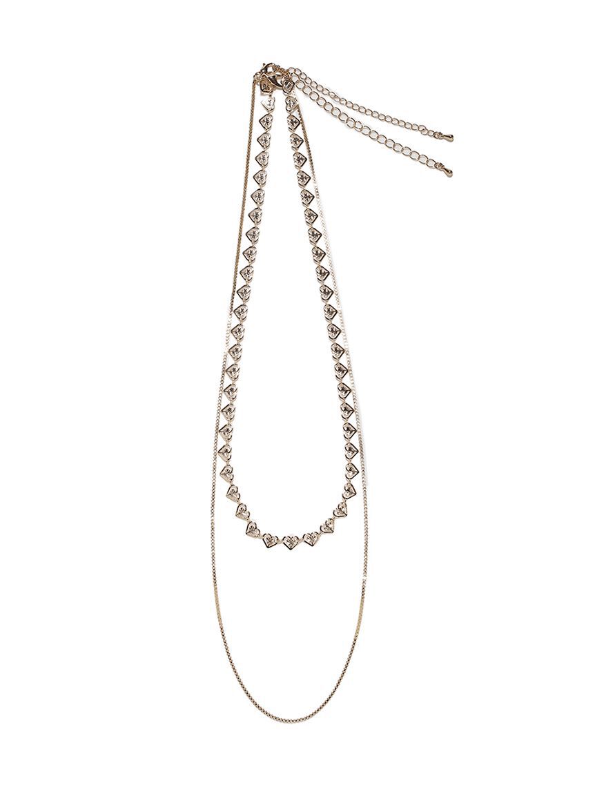 LILY BROWN「ダブルチェーンモチーフネックレス」|ネックレス|