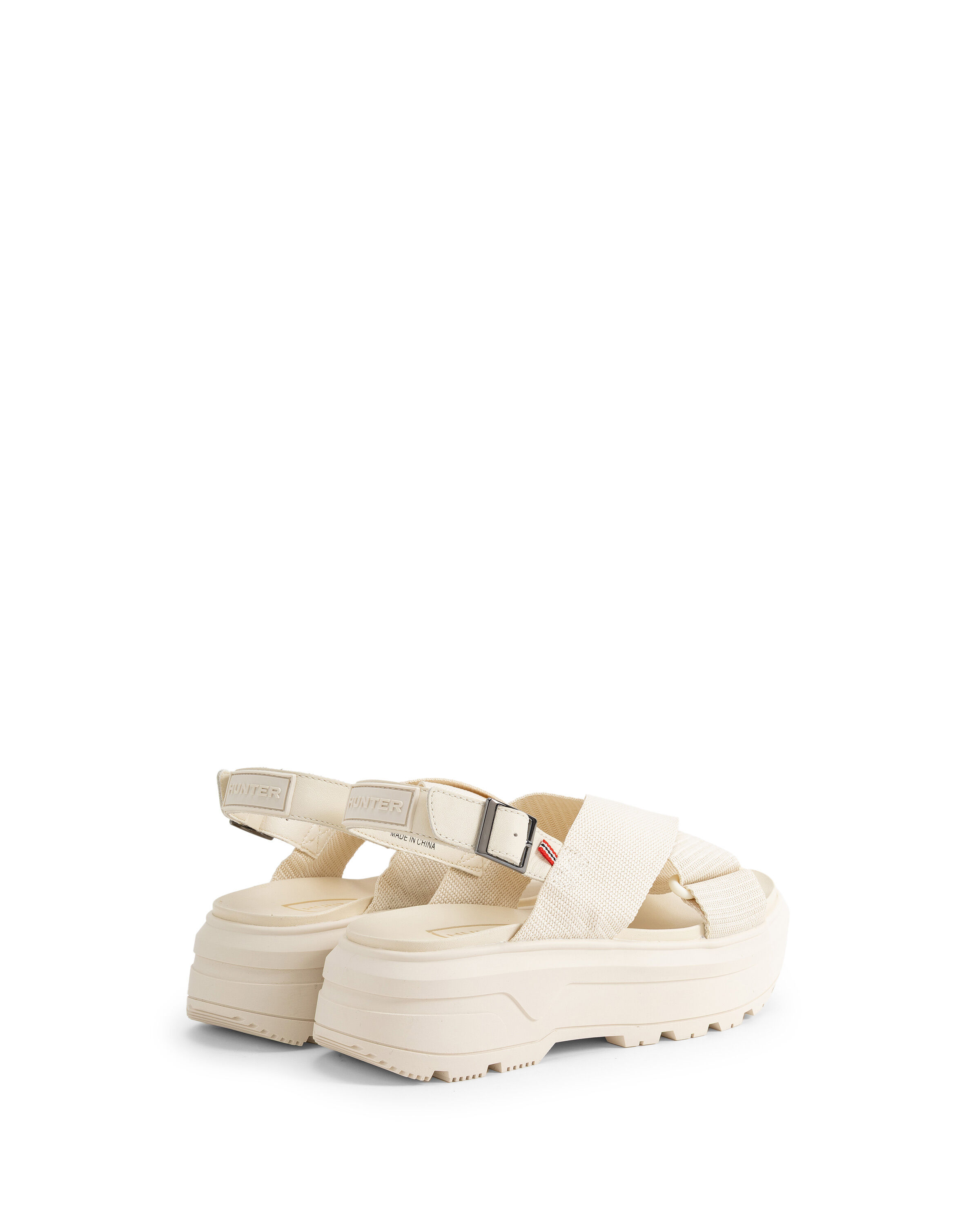 HUNTER「ユニセックス シティ リベル ウェビング クロスオーバー サンダル」|サンダル|