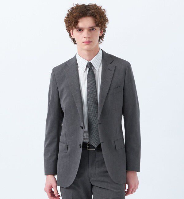 MACKINTOSH PHILOSOPHY「トロッター エクストラソリッド ジャケット ポリエステルキャバリーツイル」|テーラードジャケット|チャコールグレー