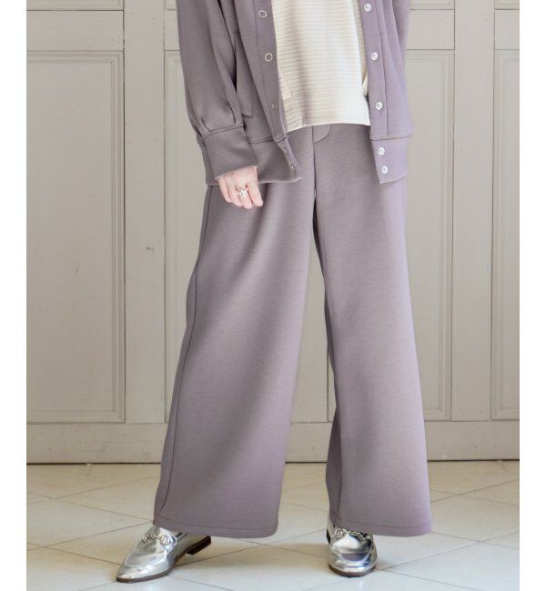 ikka「【洗濯機で洗える】GOKU楽ダンボールワイドパンツ」|その他|