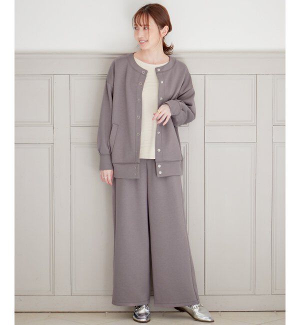 ikka「【洗濯機で洗える】GOKU楽ダンボールワイドパンツ」|その他|