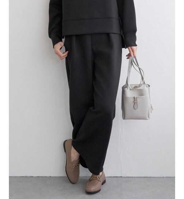 ikka「【洗濯機で洗える】GOKU楽ダンボールワイドパンツ」|その他|