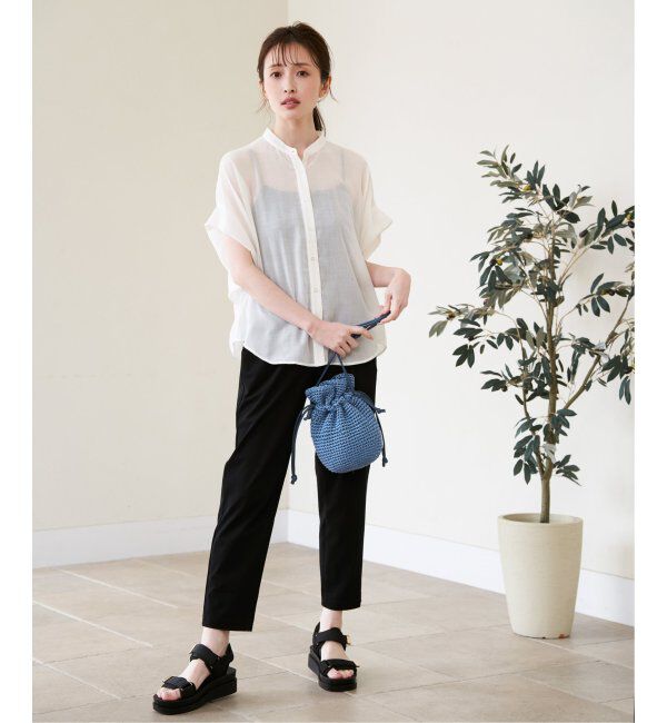 ikka「細編み巾着ショルダーバッグ」|その他|