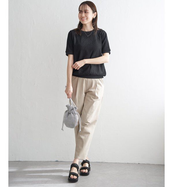 ikka「細編み巾着ショルダーバッグ」|その他|