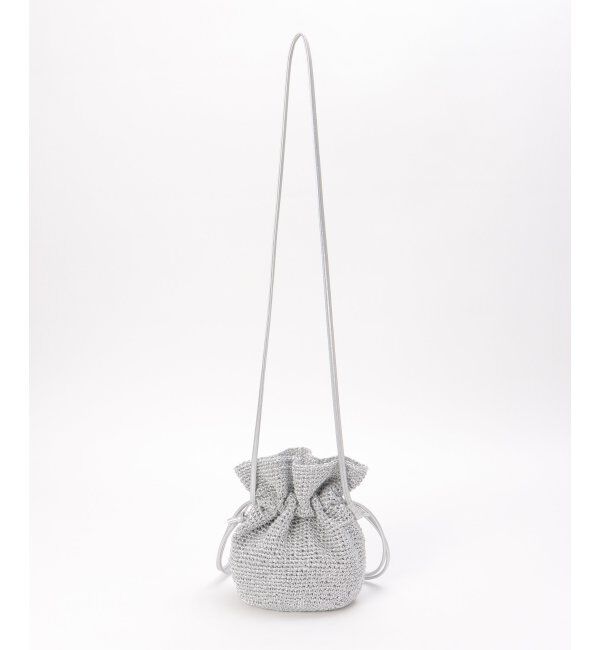 ikka「細編み巾着ショルダーバッグ」|その他|