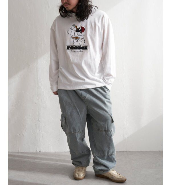 VENCE share style「髭相良刺繍Tee」|Tシャツ・カットソー|