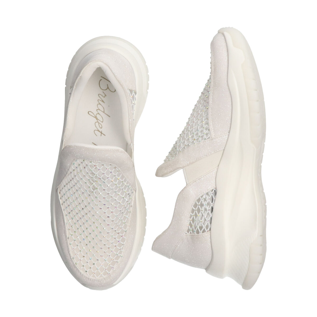 Bridget Birkin「【Bridget Birkin】ラインストーンメッシュスニーカー」|スニーカー|