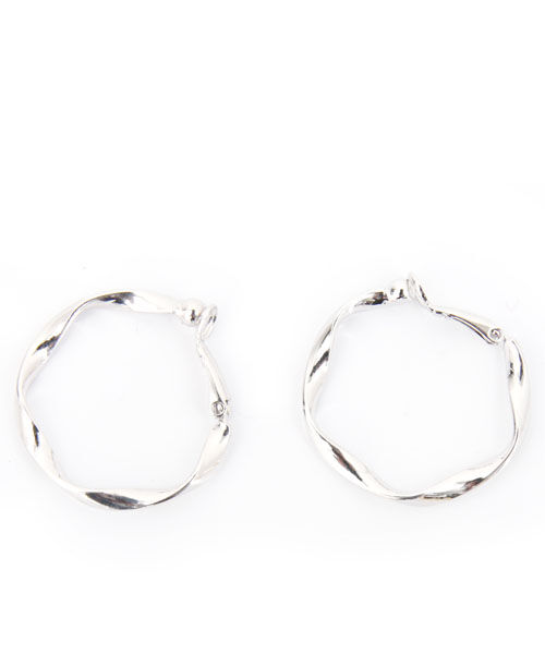 colleca la「ねじりフープイヤリング」|イヤリング|シルバー