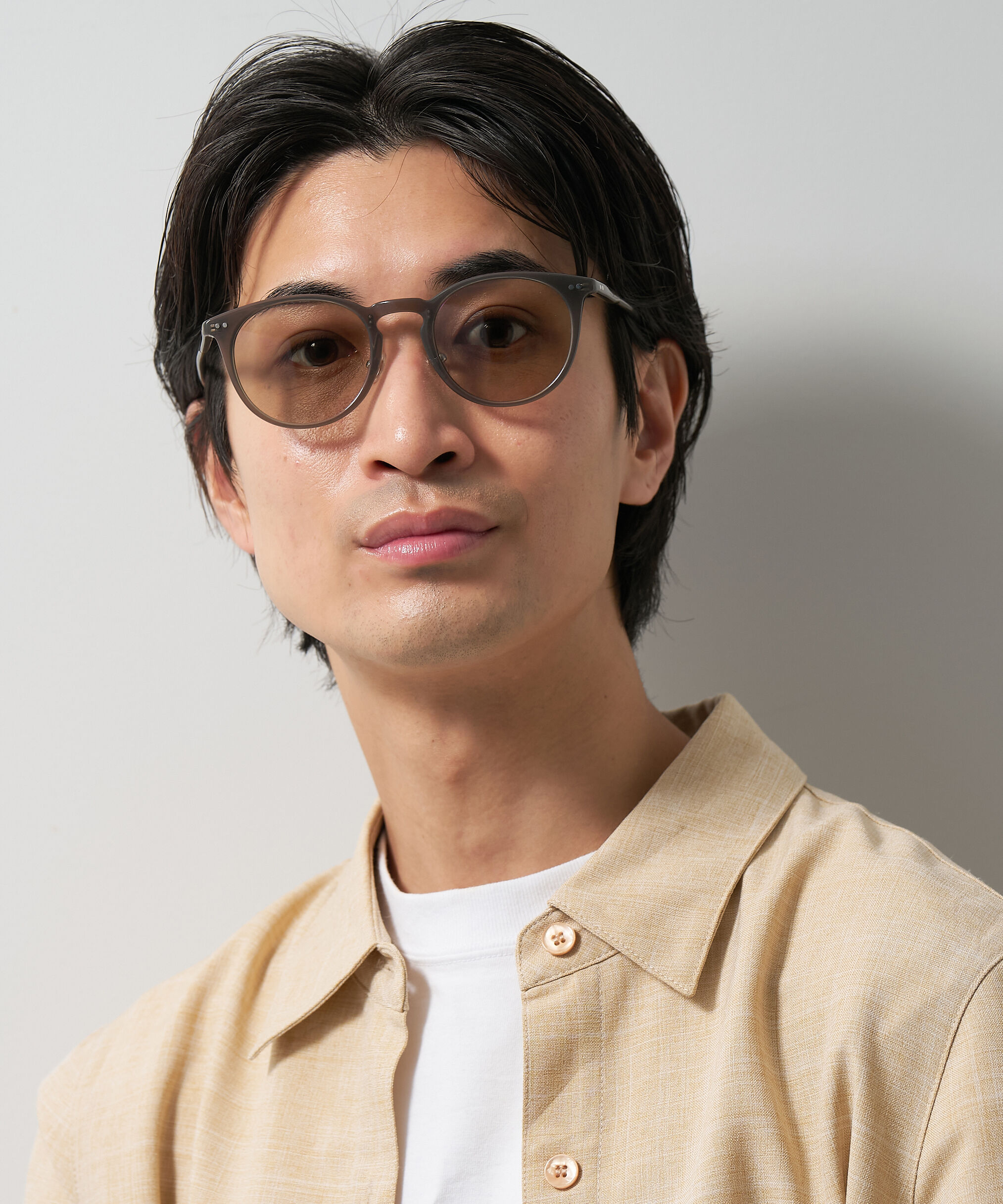  「ボストン型 サングラス | カラーレンズ 鼻パッド 紫外線防止 UVカット ユニセックス」|サングラス|