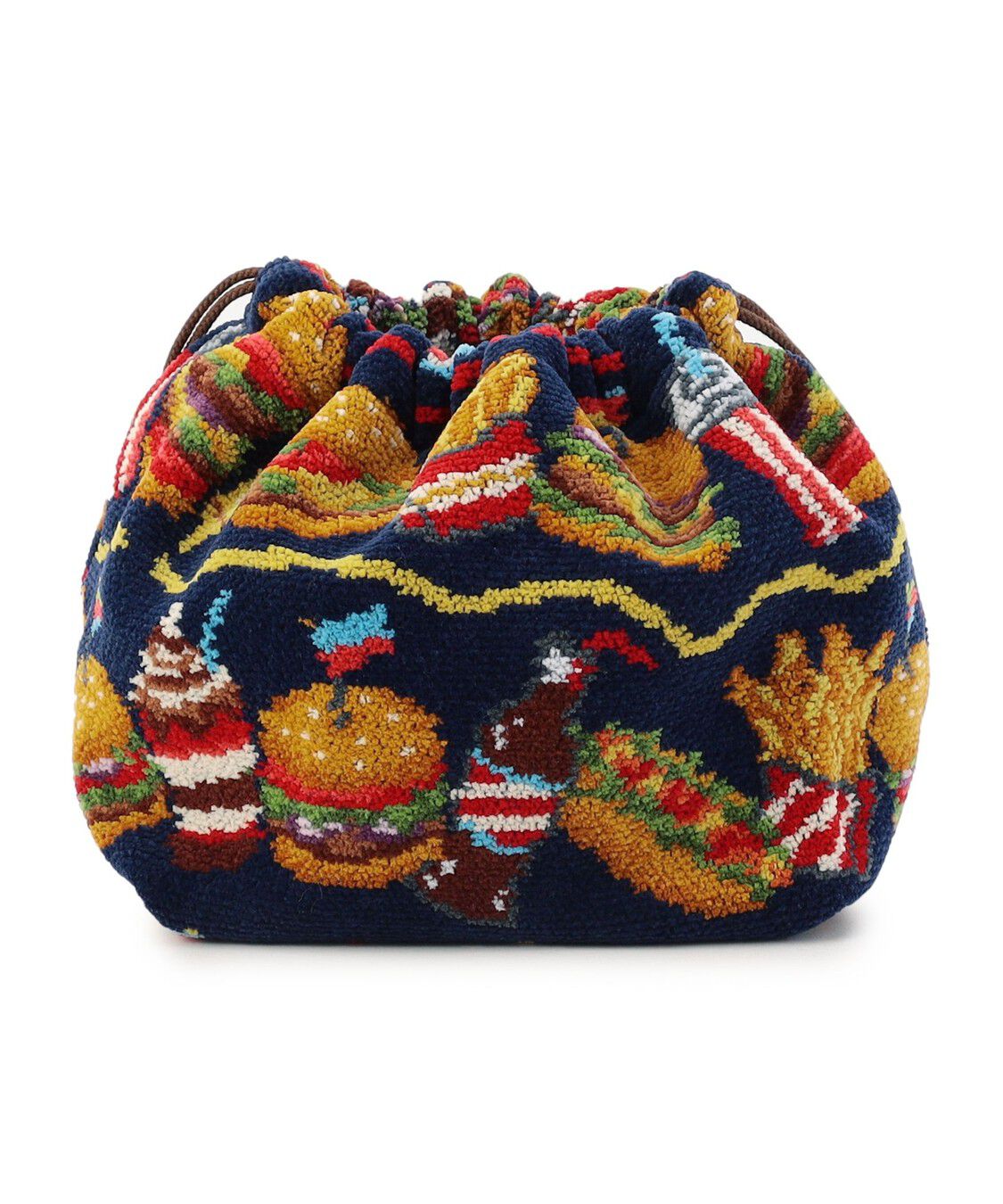 LOVERARY BY FEILER「バーガーショップ　マチ付き巾着　L/BUR-257129」|ポーチ|