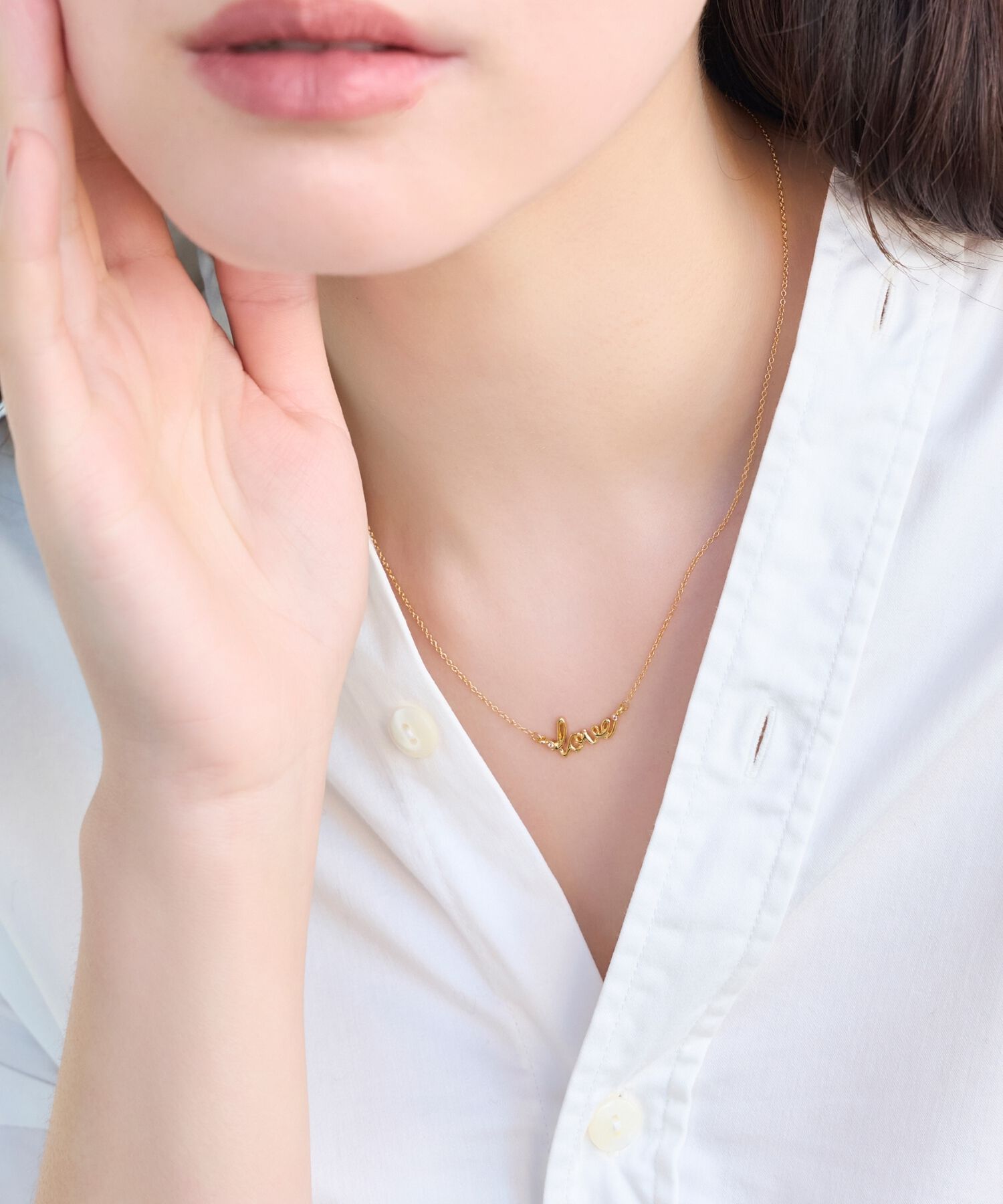 Phoebe「ラッキーレターネックレス(ラブ)」|ネックレス|