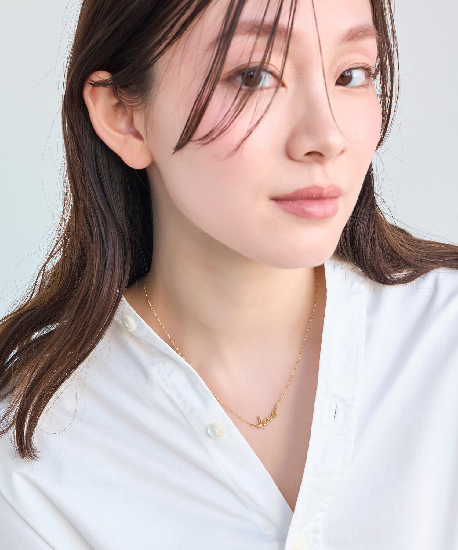 Phoebe「ラッキーレターネックレス(ラブ)」|ネックレス|