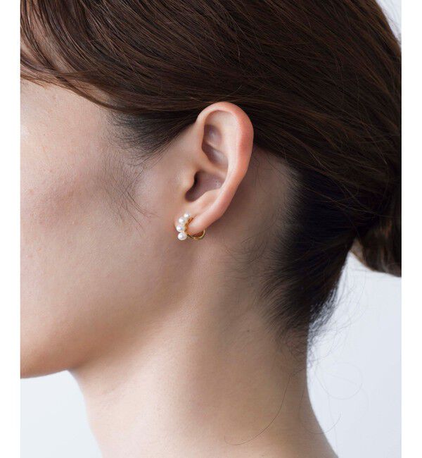 Jouete「ダブルフェイス イヤリング パール」|イヤリング|