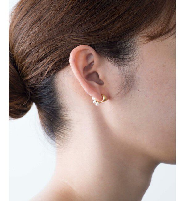 Jouete「ダブルフェイス イヤリング パール」|イヤリング|