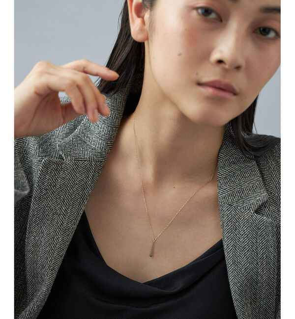 Jouete「[レイヤー] K10YG ネックレス ドロップ」|ネックレス|