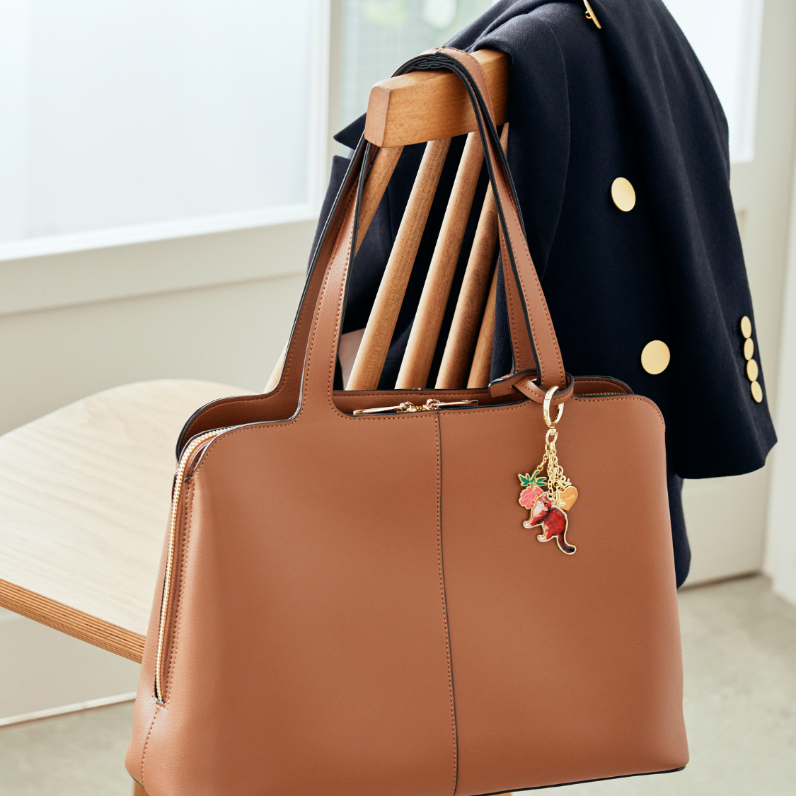 PAUL&JOE「ティーパーティーのヌネットのキーリング／ポール＆ジョー」|チャーム・キーホルダー|ﾃｨｰﾊﾟｰﾃｨｰ