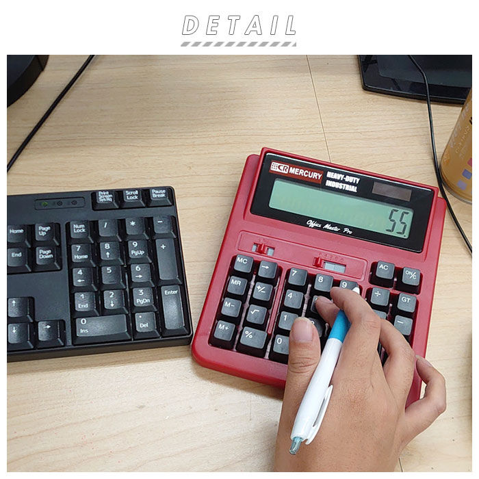 MERCURY「電卓 12桁 通販 マーキュリー 雑貨 おしゃれ かわいい 大きい 計算機 大型 卓上 事務」|ステーショナリー|