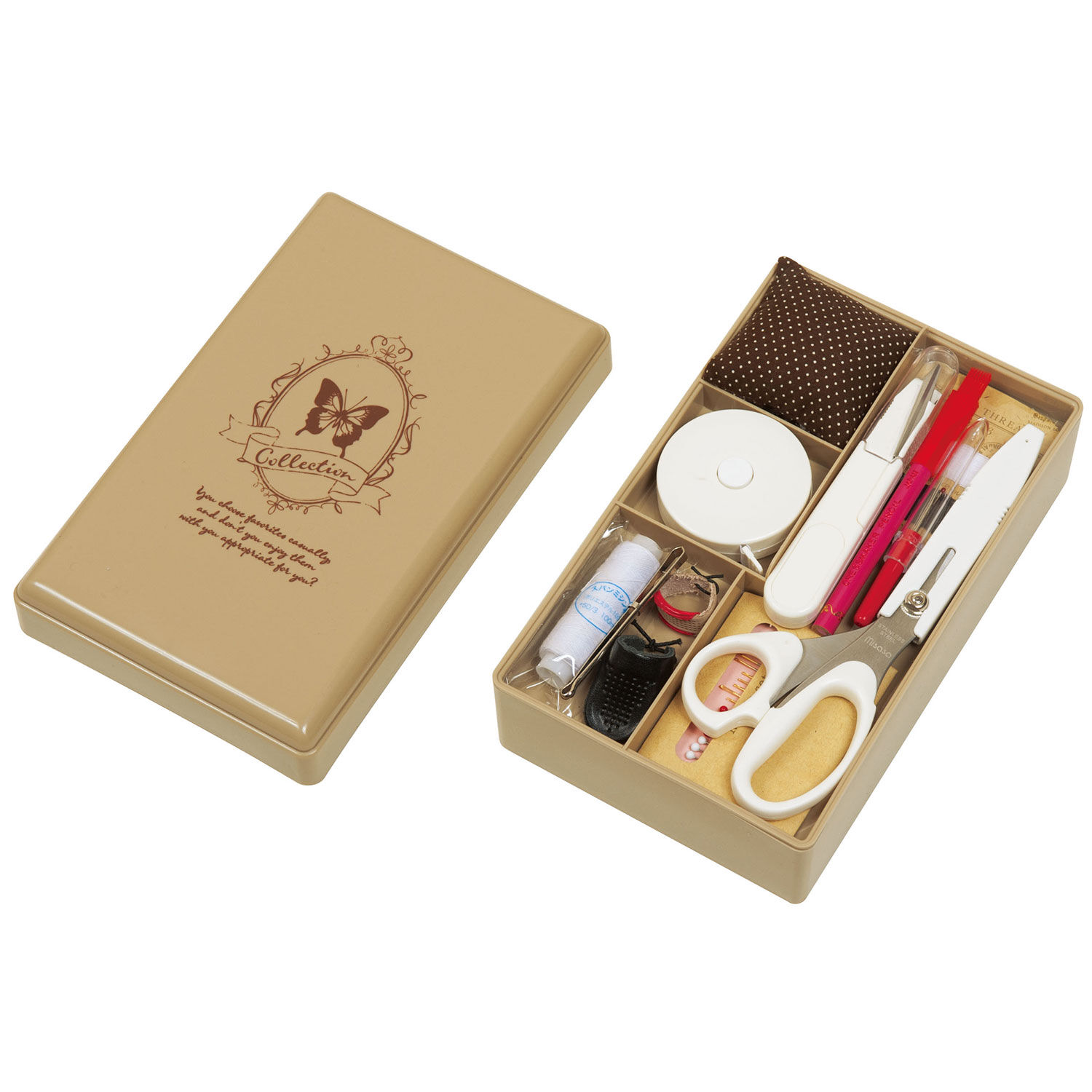 BACKYARD FAMILY「ソーイングセット トレミー ミササ 裁縫セット 裁縫箱 ソーイングボックス キッズ 通販 大人」|ステーショナリー|ベージュ1