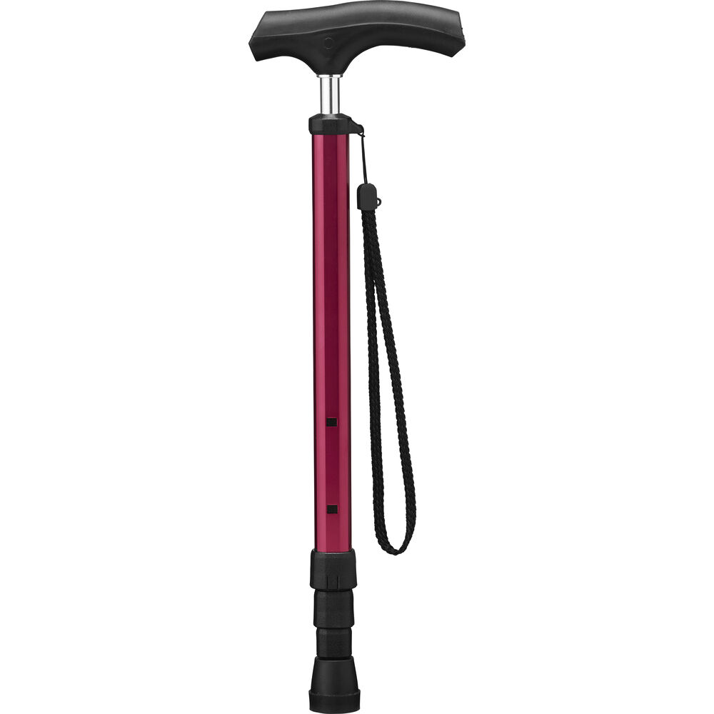 BACKYARD FAMILY「杖 折りたたみ 通販 おしゃれ 折り畳み 女性 男性 丈夫 ステッキ 愛杖 ポケットステッキ」|その他|レッド1