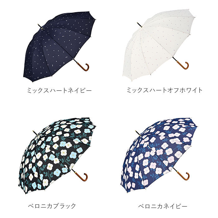BACKYARD FAMILY「ニフティカラーズ 長傘 通販 nifty colors 傘 レディース 手開き 55cm 晴雨兼用」|傘|