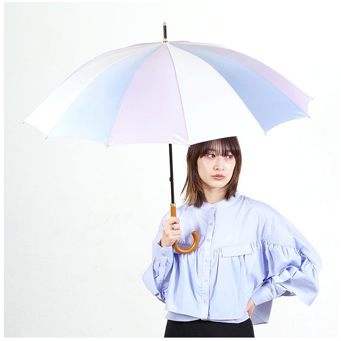 BACKYARD FAMILY「ニフティカラーズ 長傘 通販 nifty colors 傘 レディース 手開き 55cm 晴雨兼用」|傘|