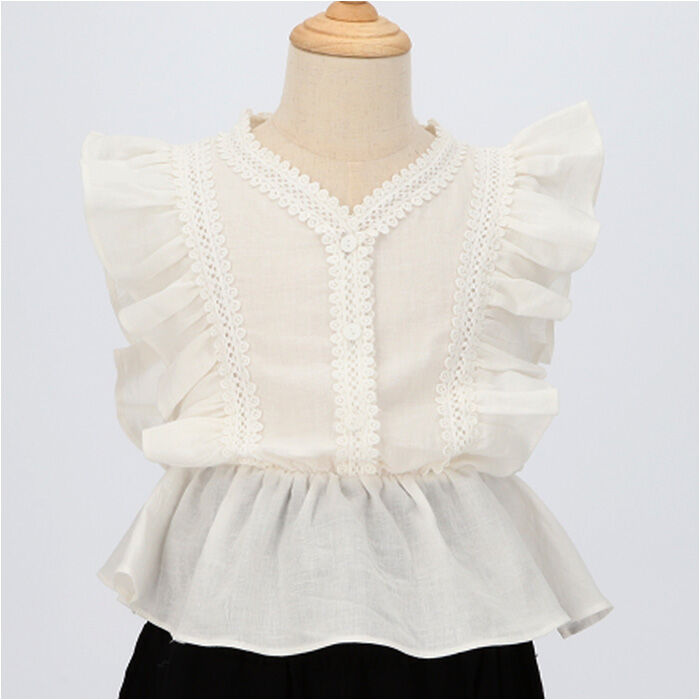 BACKYARD FAMILY「Rora ブラウス 襟なし 通販 ローラ レナ カットソー キッズ 子供 女の子 女子 こども」|その他|