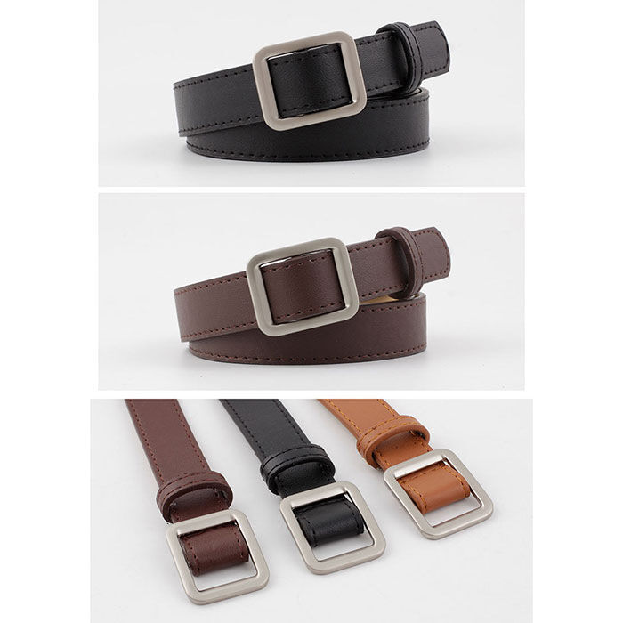 BACKYARD FAMILY「ベルト 穴なし 通販 穴無しベルト 穴なしベルト フェイクレザーベルト スクエア 穴無し」|ベルト|