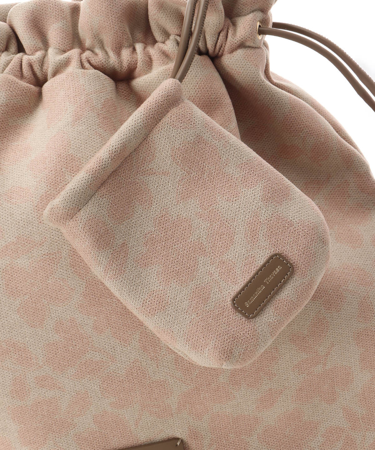 Samantha Thavasa「ミニ巾着ポーチつき フラワーデザインショルダーバッグ」|ショルダー・メッセンジャー|