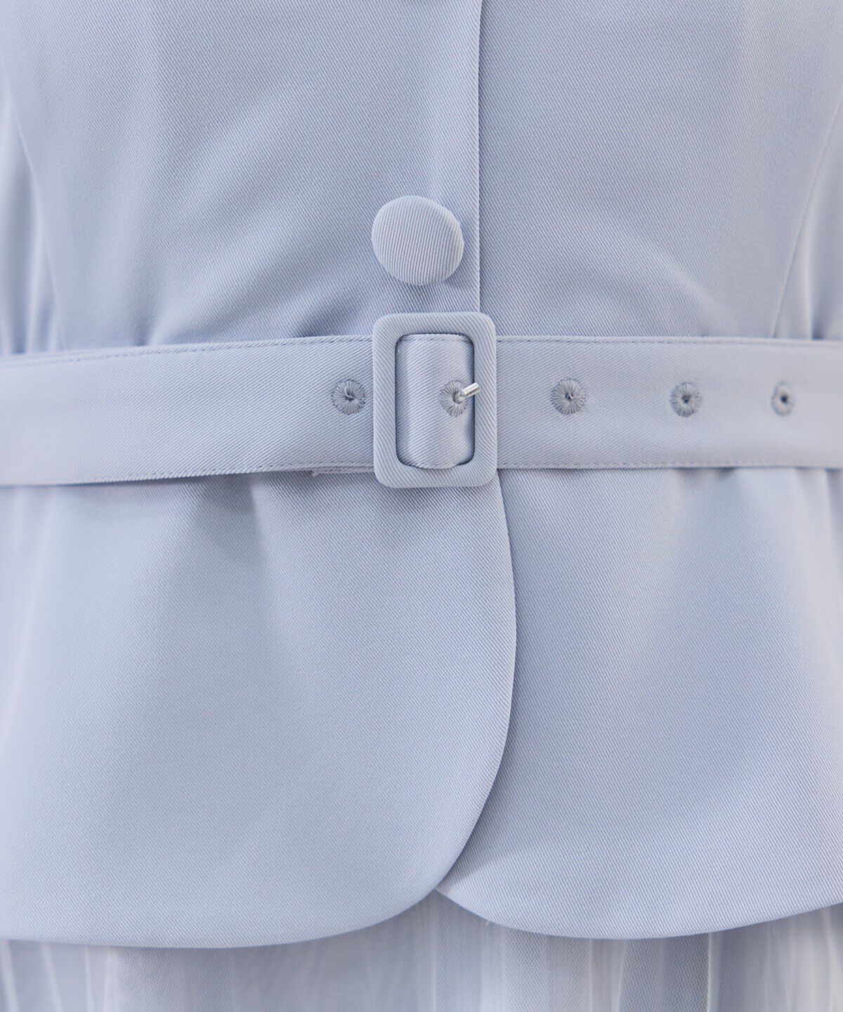 REDYAZEL「ツイル&times;チュールプリーツワンピース」|ワンピース|