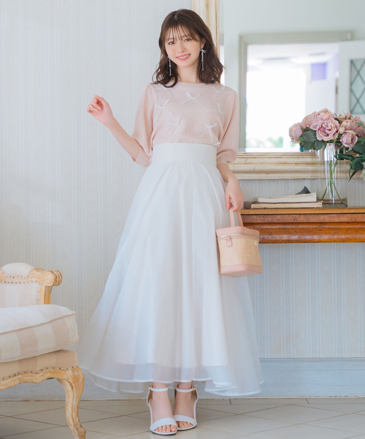 WILLSELECTION「リボンラメニットプルオーバー」|ニット・セーター|