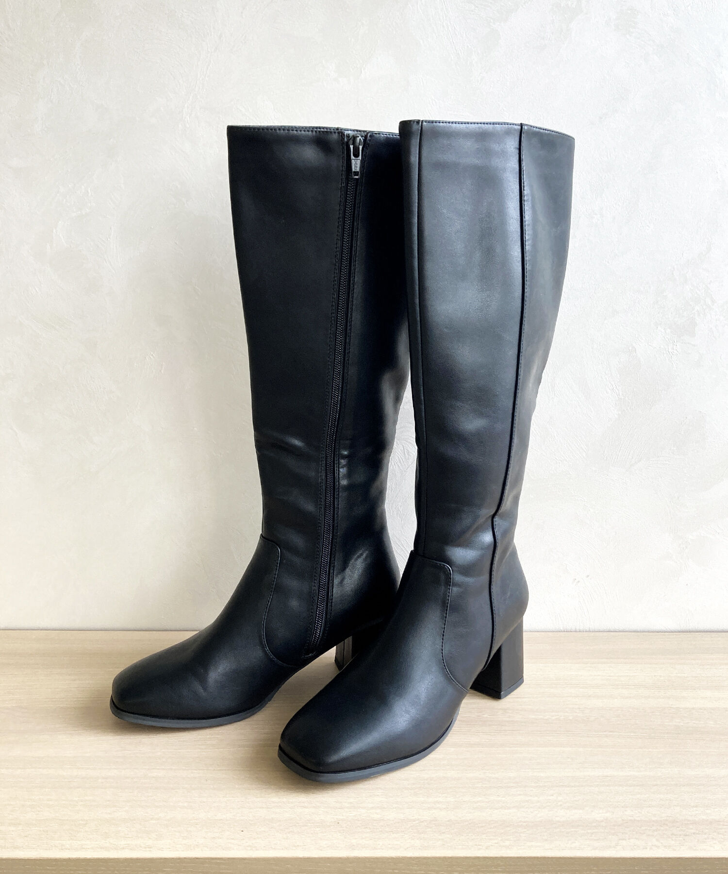 ORiental TRaffic「スクエアトゥヒールロングブーツ/31503」|ロングブーツ|