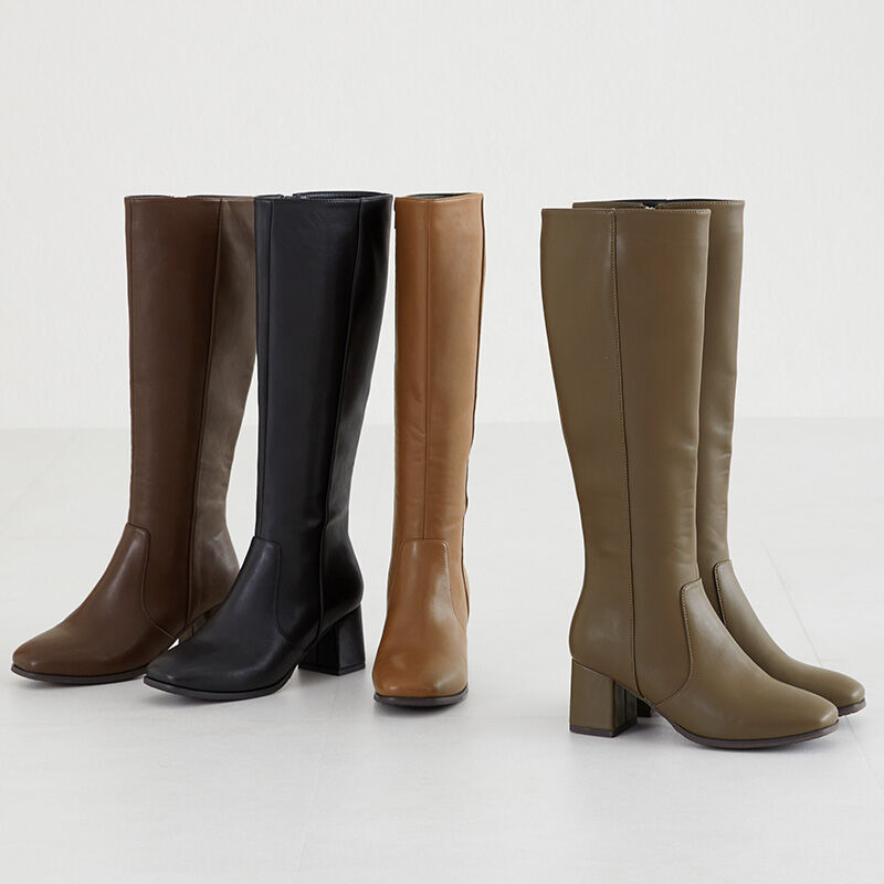 ORiental TRaffic「スクエアトゥヒールロングブーツ/31503」|ロングブーツ|