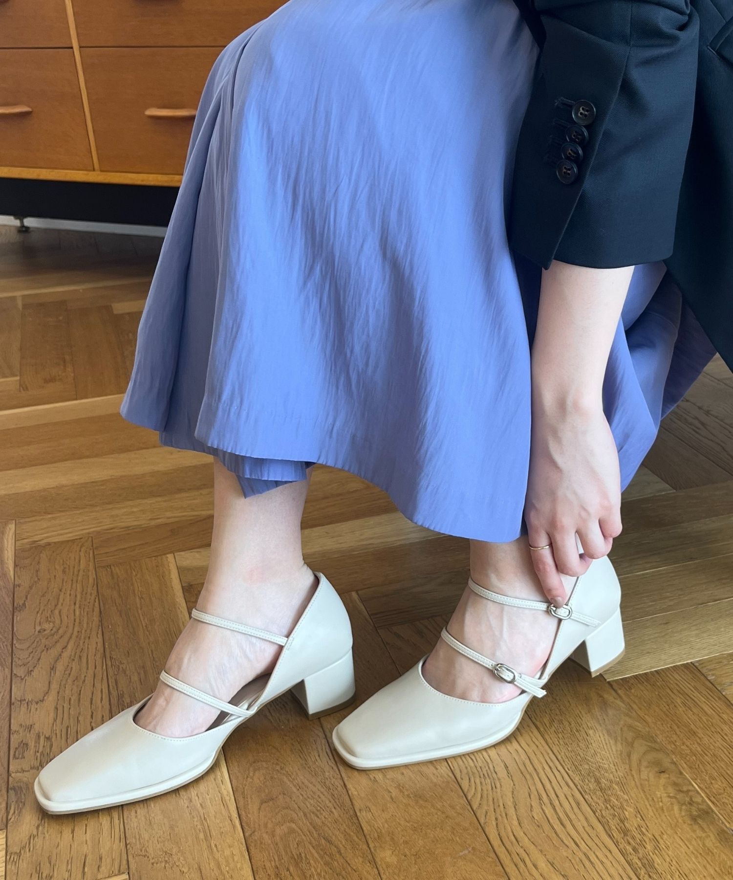 ORiental TRaffic「ダブルストラップヒールパンプス/41108」|パンプス|