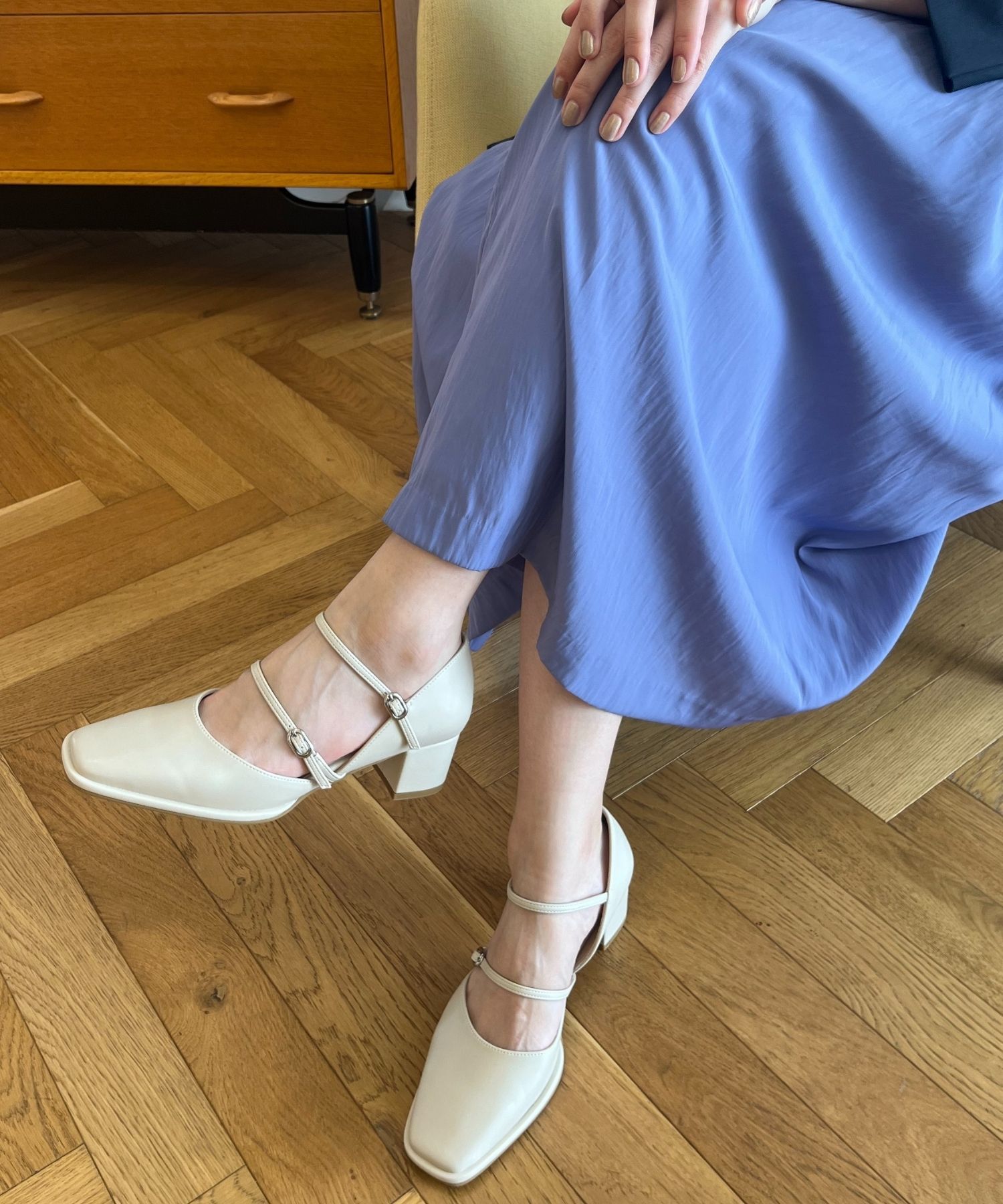 ORiental TRaffic「ダブルストラップヒールパンプス/41108」|パンプス|