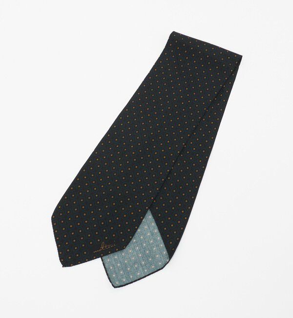UNITED ARROWS「＜molteni＞スクエアプリント アスコットタイ」|ネクタイ・蝶ネクタイ|DK.GREEN