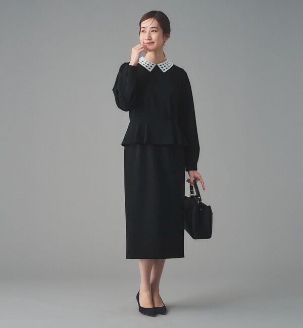 UNITED ARROWS「SPONGY ペプラム ワンピース」|ワンピース|