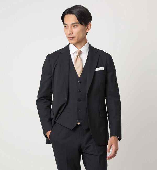 UNITED ARROWS green label relaxing「A+ TWPU サージ スリム 5B セットアップベスト -ウォッシャブル-」|スーツ|