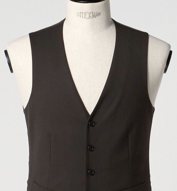 UNITED ARROWS green label relaxing「A+ TWPU サージ スリム 5B セットアップベスト -ウォッシャブル-」|スーツ|