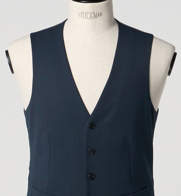 UNITED ARROWS green label relaxing「A+ TWPU サージ スリム 5B セットアップベスト -ウォッシャブル-」|スーツ|